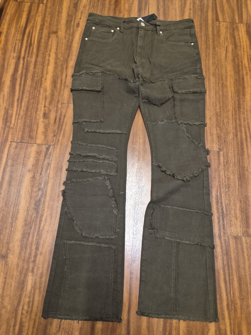 Men's Brown Rugged Cargo Jeans